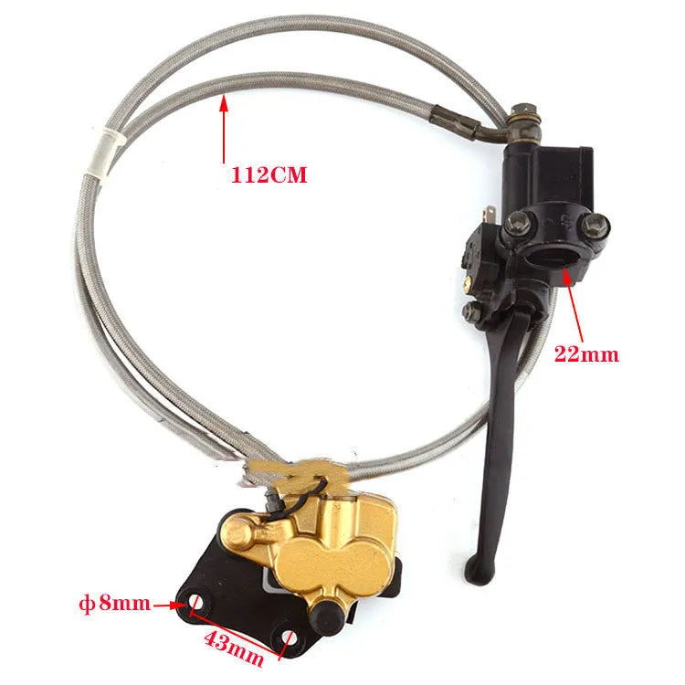 Gold off-road motorcycle brake pump set front and rear disc brake oil pump