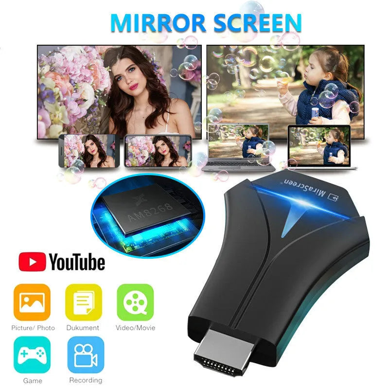 Mirascreen K12 HDMI wireless display dongle for mobile phone screen mirroring