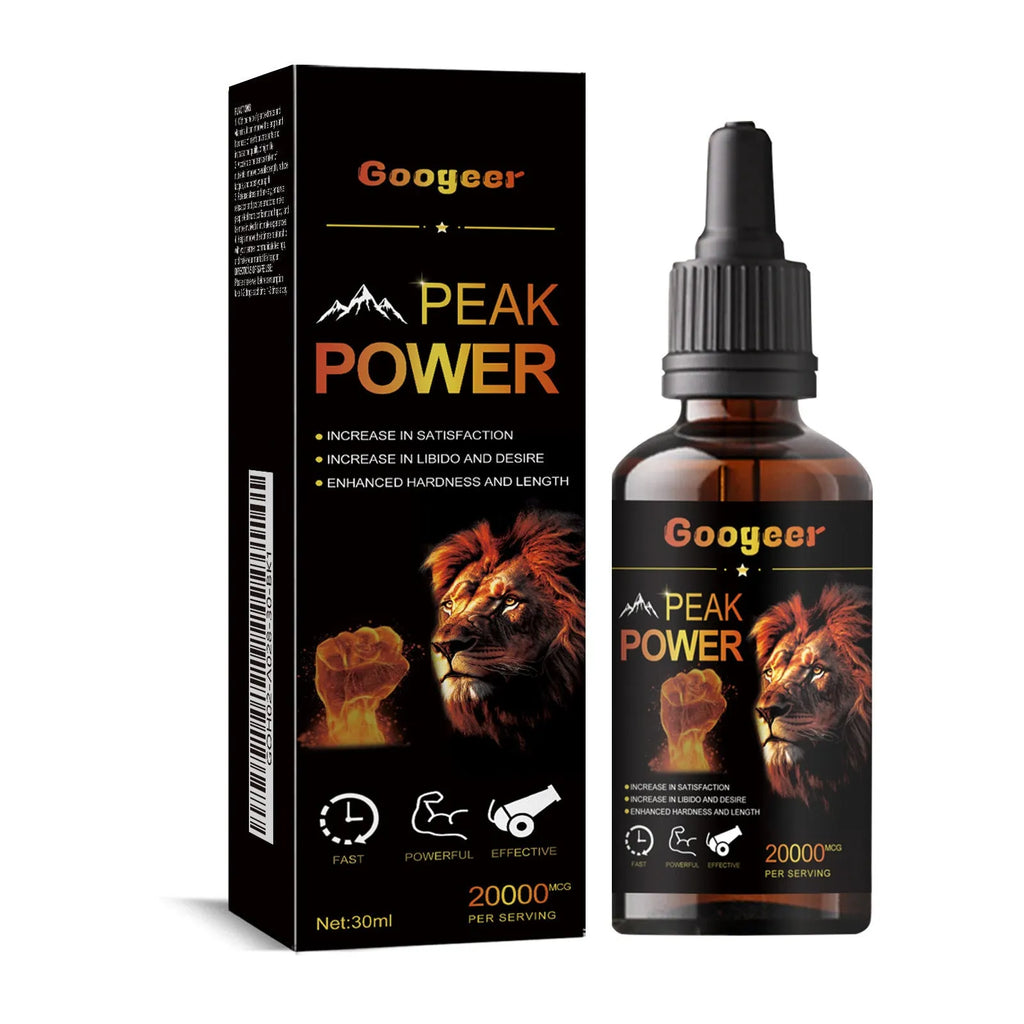 Googeer Peak Power 30ml liquid energy supplement bottle for physical performance support