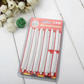 White plastic car door side bumper strip set for scratch protection.
