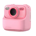 Multi-colour plastic digital camera for kids and teens with blue printing paper rolls and memory card