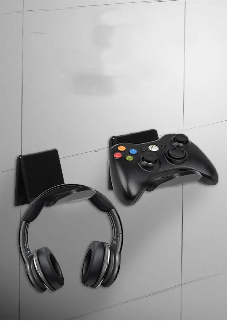 Universal game controller wall bracket for Nintendo Switch Joy-Con and Pro Controller in black colour