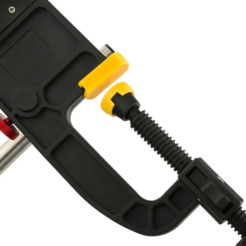 Black composite fibre multifunction fishing reel winder for baitcasting and other reels