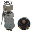 Copper vehicle ignition switch with key for trucks and forklifts.