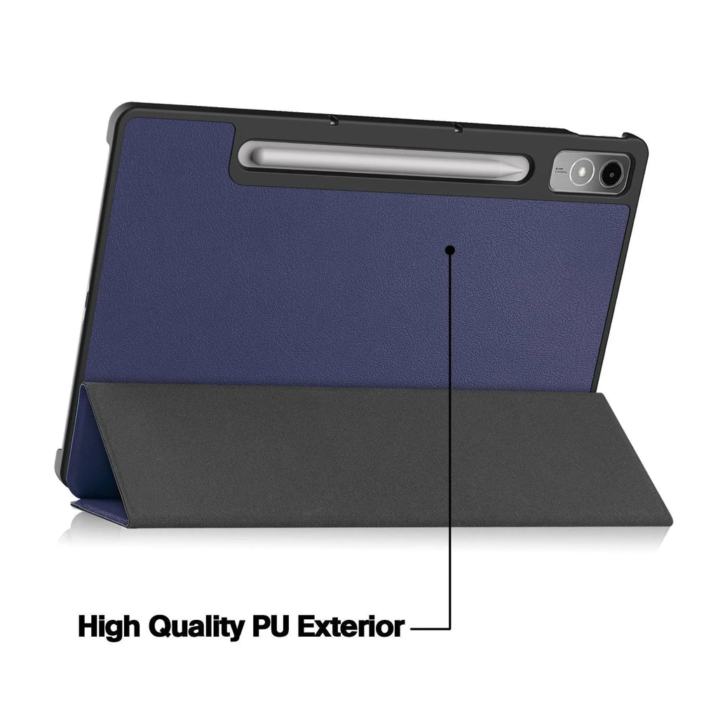 Lenovo Tab P12 tablet protective case with three-fold stand function in multiple colour and pattern options
