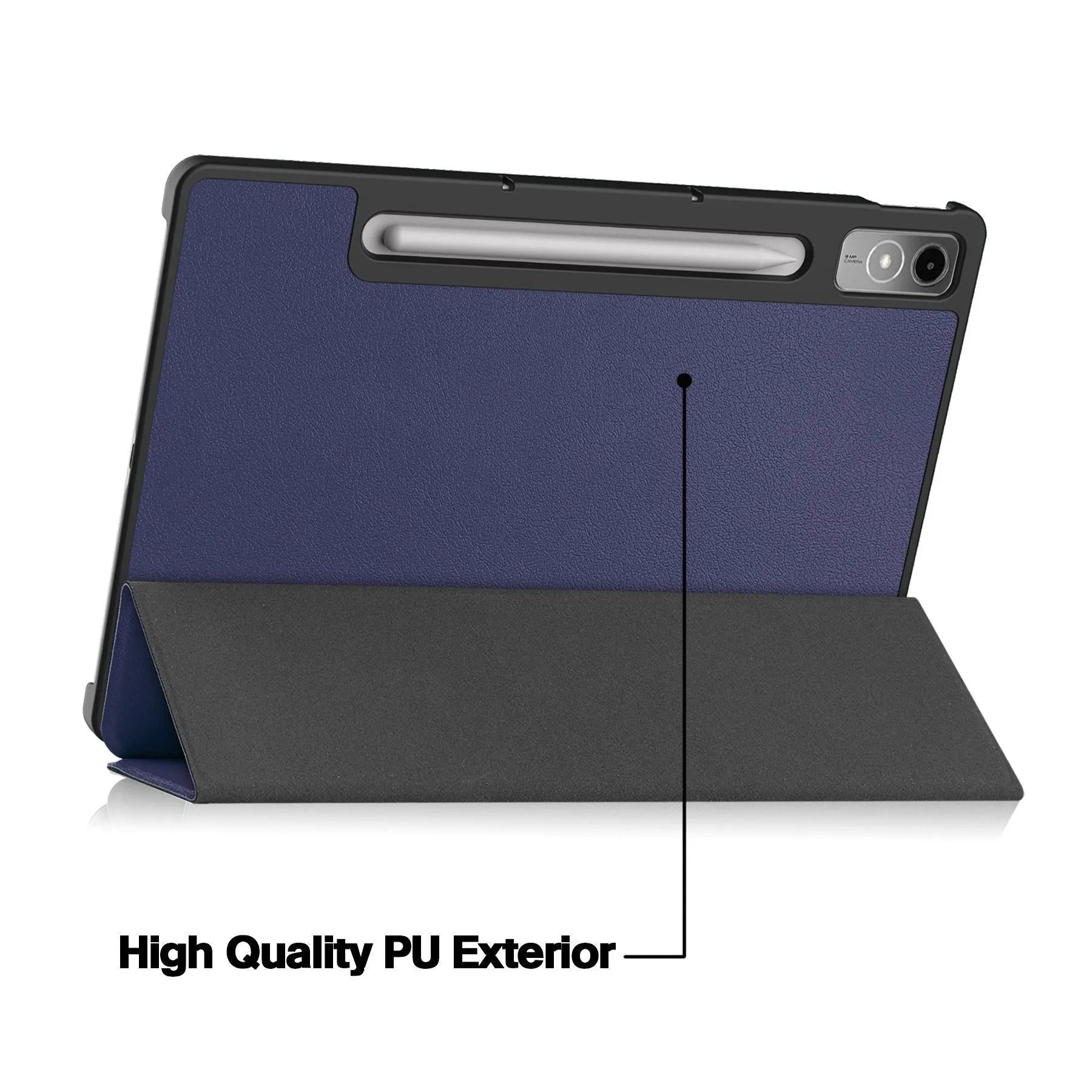 Lenovo Tab P12 tablet protective case with three-fold stand function in multiple colour and pattern options