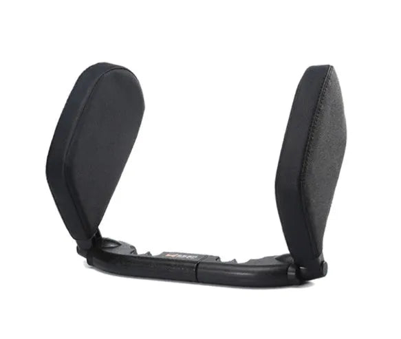 Car sleeping side pillow with ABS+ leather cover and rebound sponge filler in black colour