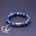 Black and white Qiankun national style bracelet made from bodhi seeds with geometric ethnic design