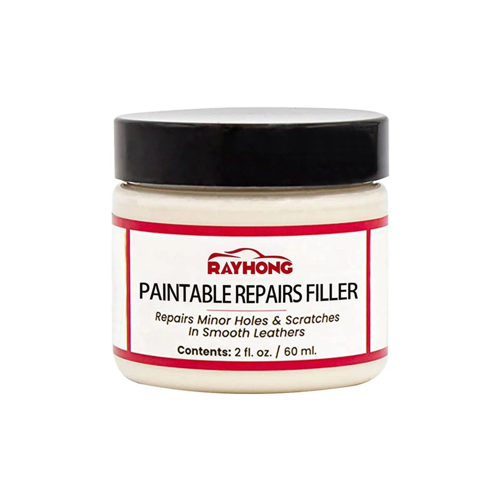 60ml leather repair paste in 5cm by 4.4cm packaging for car seat and sofa scratch restoration