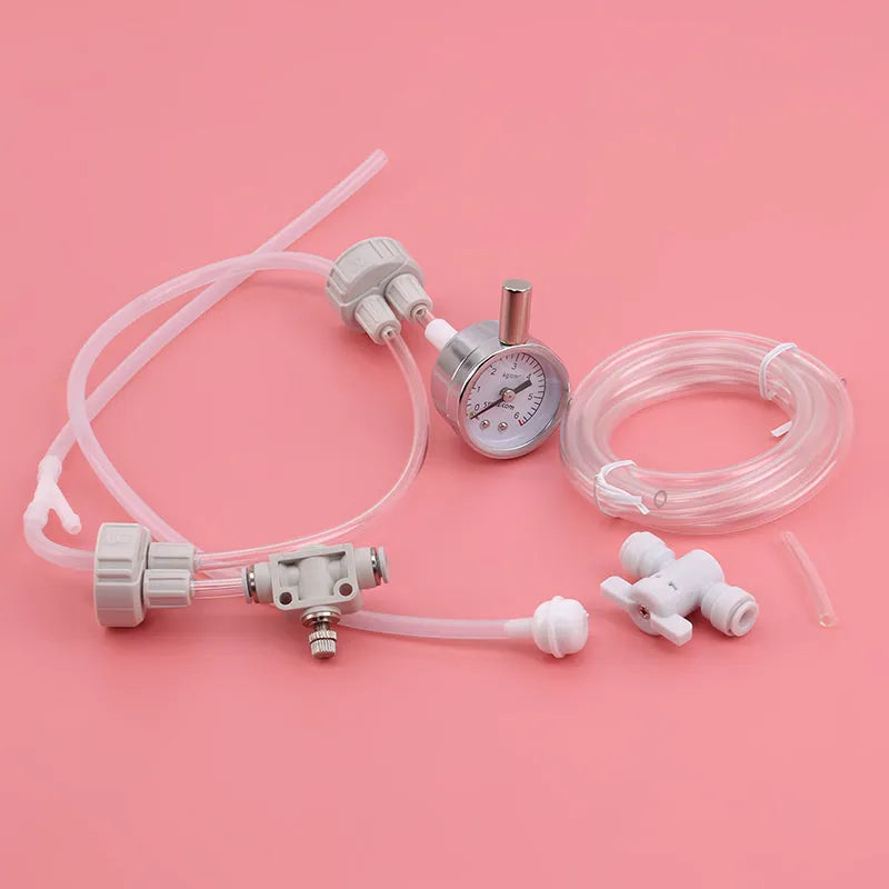 New fish tank carbon dioxide generator with needle valve and pressure gauge for aquarium plant use