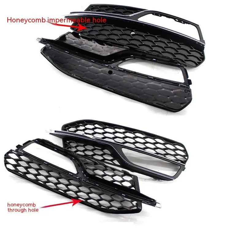 Black ABS bumper fog lamp grille for Audi A3 S3 2013-2016 models