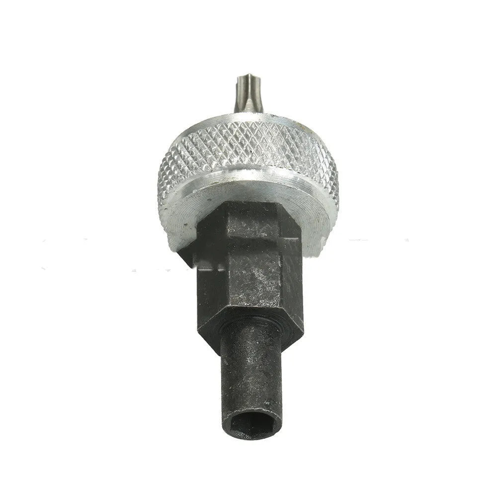 Ignition module wrench tool with knurled aluminium knobs and carbon steel construction for automotive distributor work