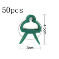 Green plant fixing clips for supporting tomatoes cucumbers and climbing vines