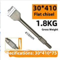 30mm electric hammer chopping bit with square handle widened shank for demolition