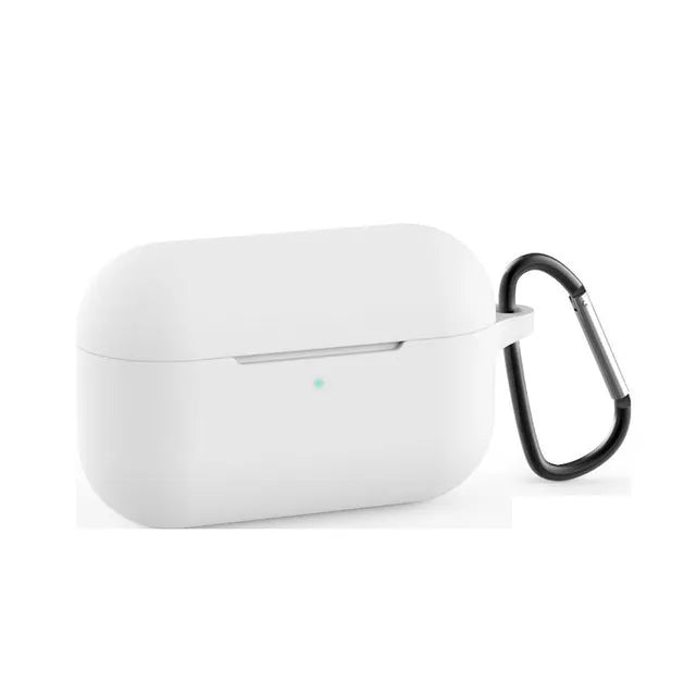 AirPods Pro silicone protective cover in multiple colours showing buckle-detailed and solid options