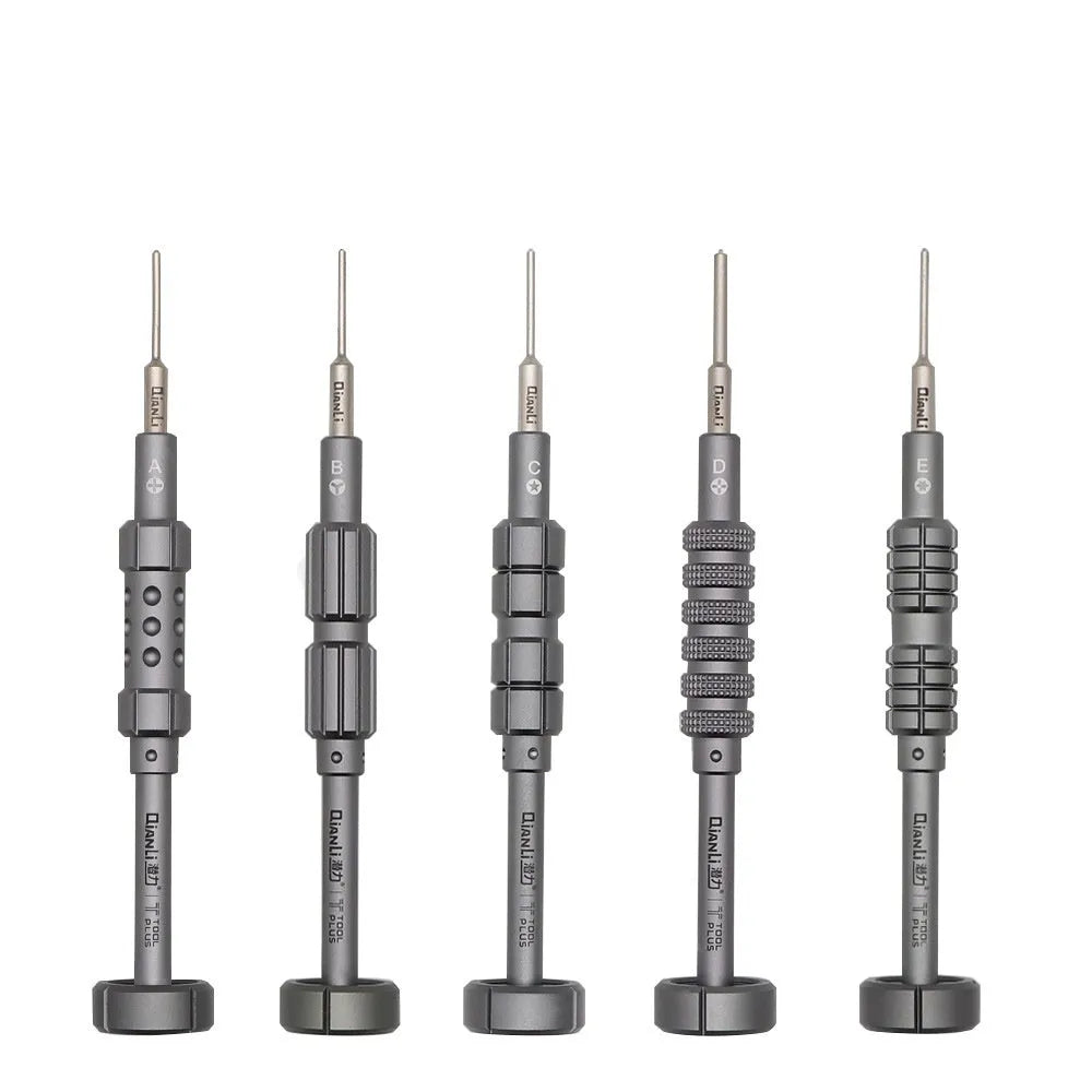iPhone repair screwdriver with T2 cross triangle bits and aviation alloy aluminium handle