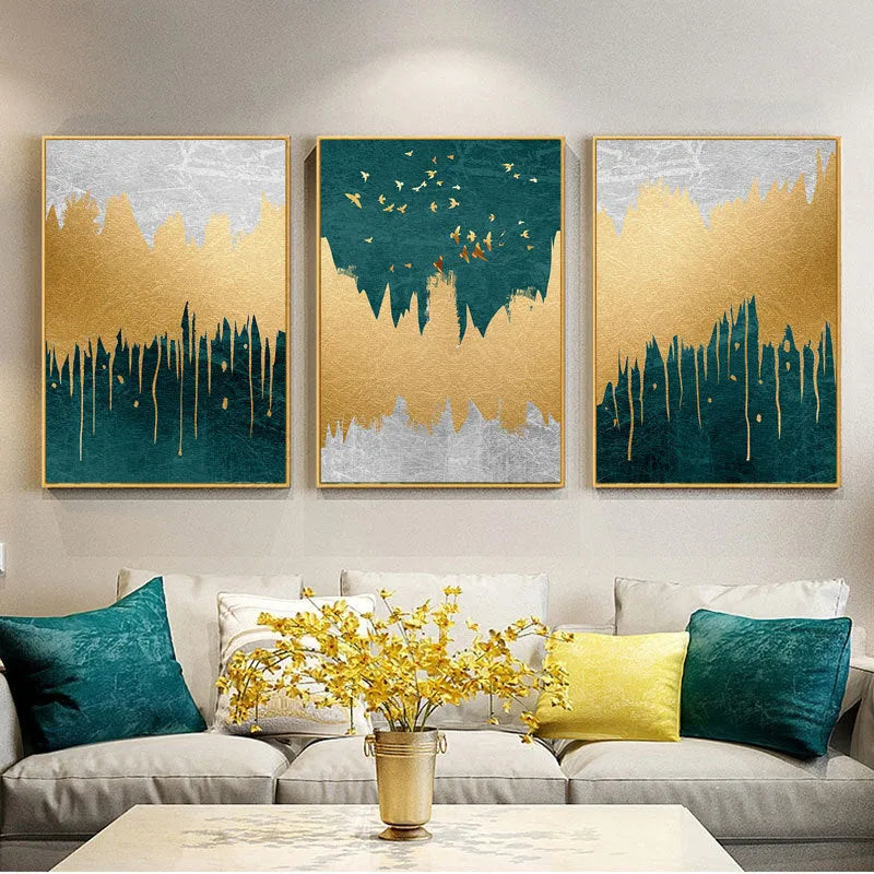 Abstract landscape canvas poster print in fashion casual style, multiple sizes and framed options available