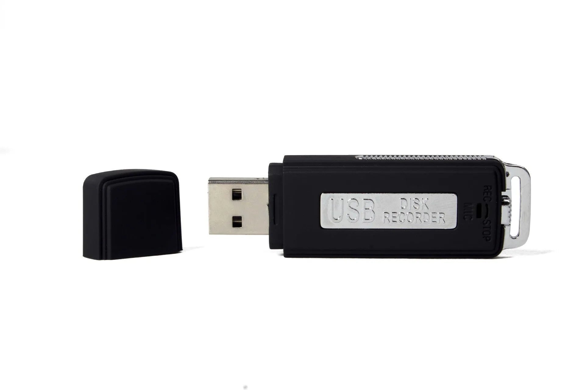 Portable USB recorder 8GB voice recorder mini digital audio recorder with microphone rechargeable black