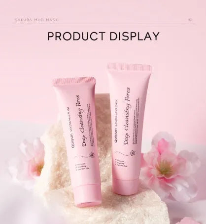 Cherry blossom mud facial mask 30g for cleansing and hydration