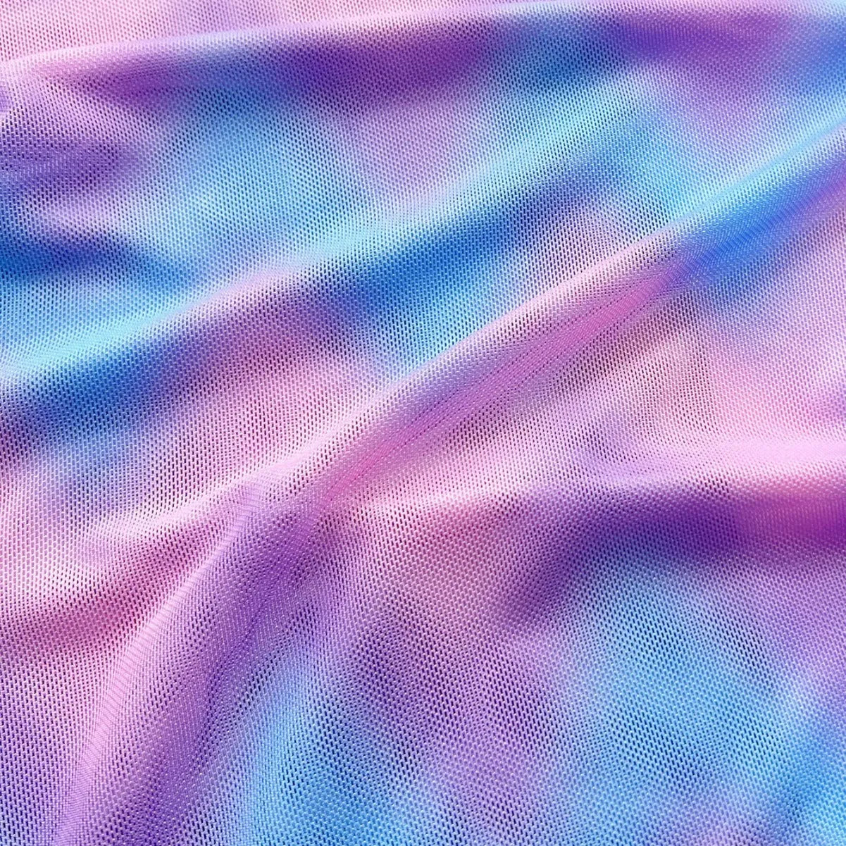 Women's tie-dye bikini swimsuit set with skirt for swimming activities