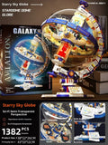 Space dawn earth instrument building blocks toy set with small particle plastic pieces in colour box
