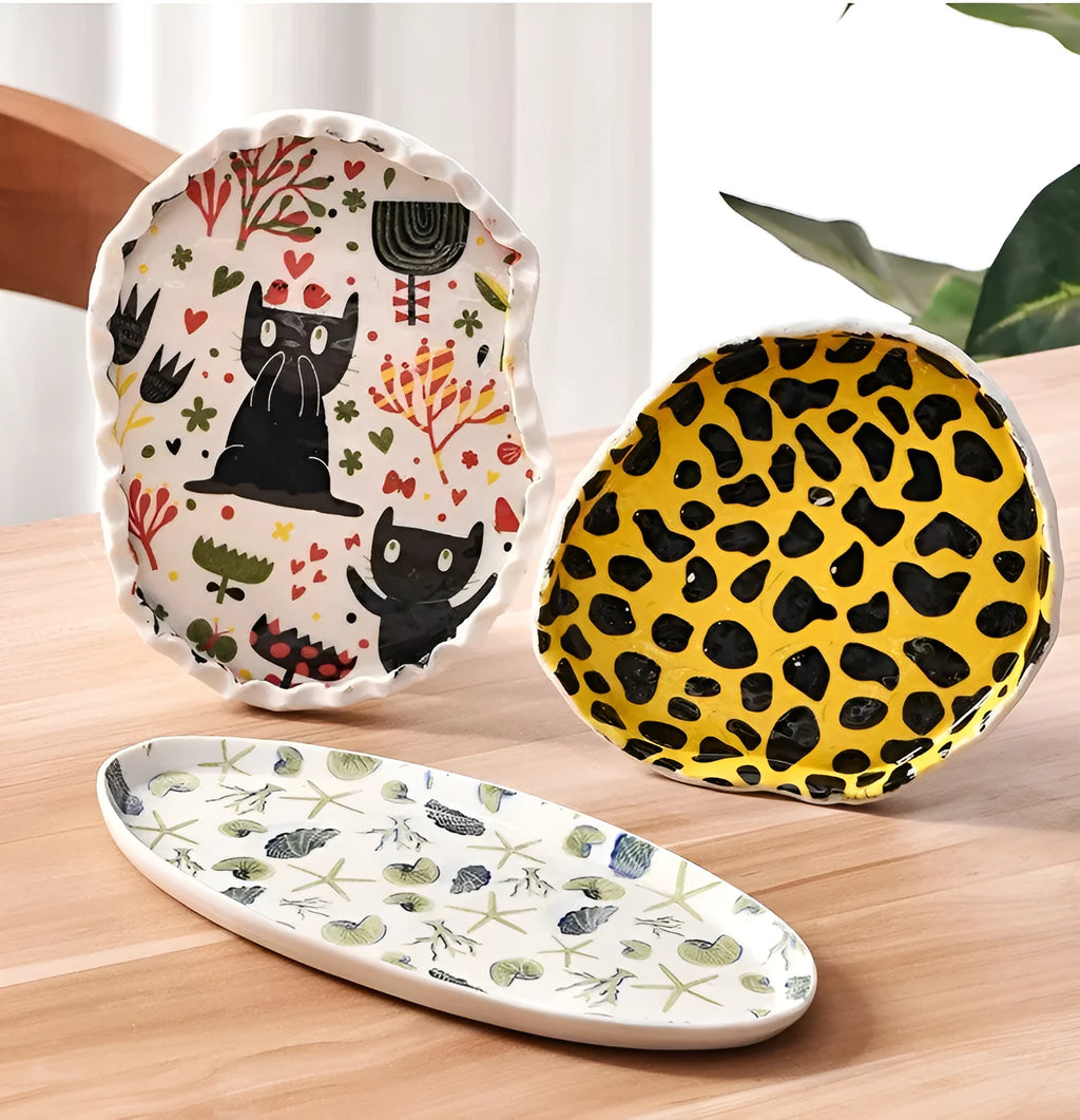 High temperature under glaze applique pottery paste sheet 49cm by 34cm with cartoon car design for ceramic decal transfer