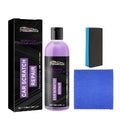 Scratch repair kit with 100ml bottle, sponge, and cloth for vehicle and furniture surfaces