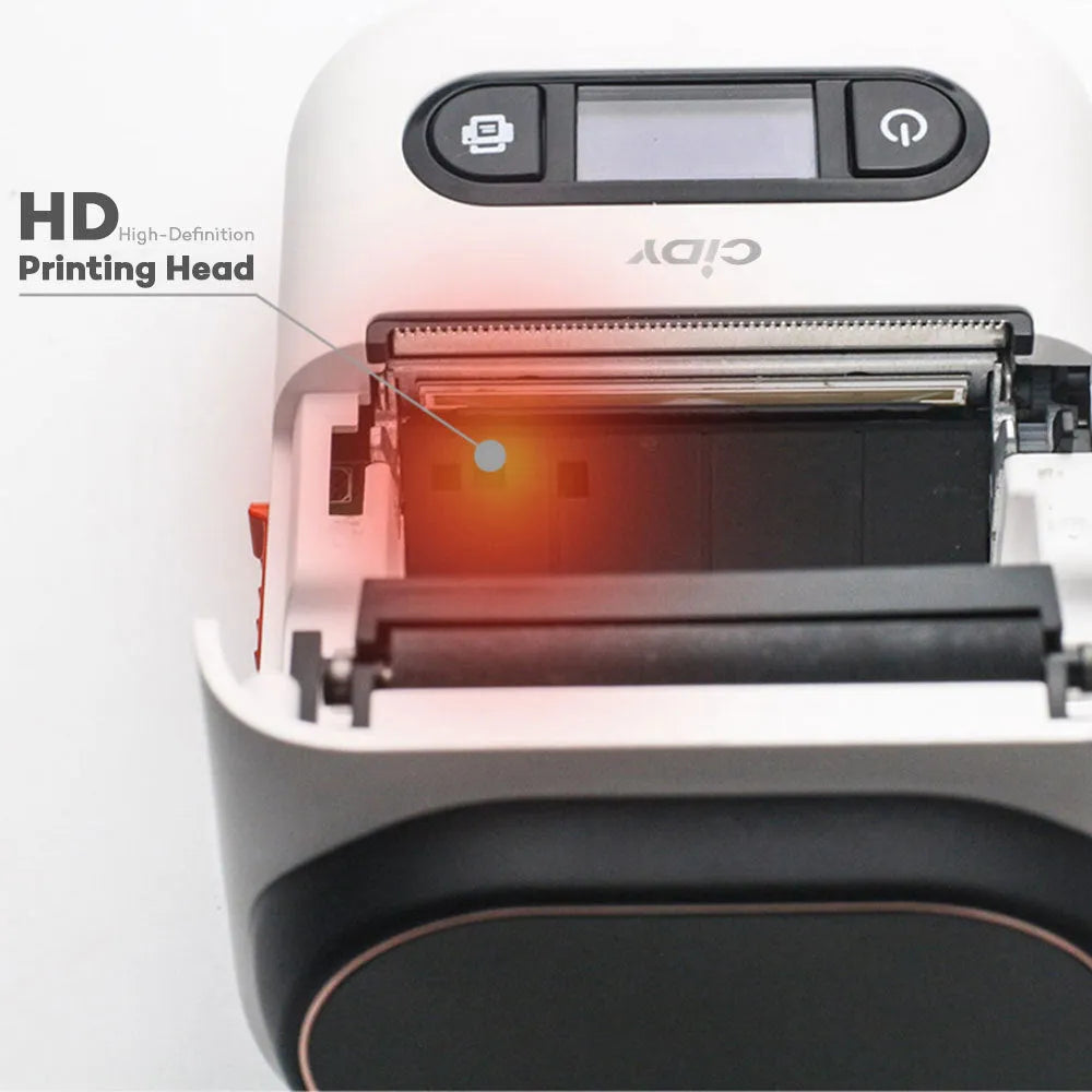 Handheld wireless Bluetooth portable printer for thermal printing in compact size