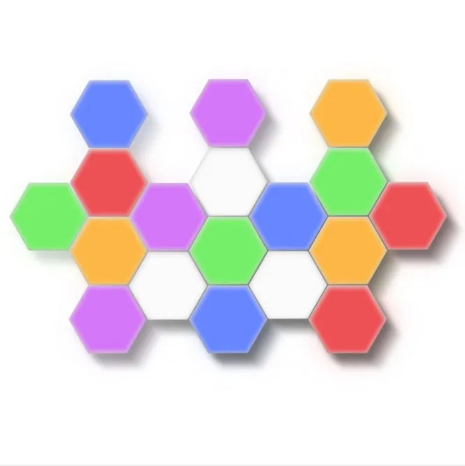 British creative honeycomb modular touch wall lamp in minimalist design with UK plug