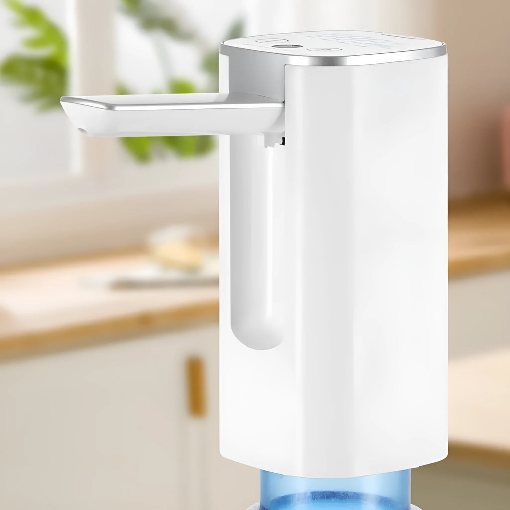 Folding water pump with LCD screen for bucket table installation