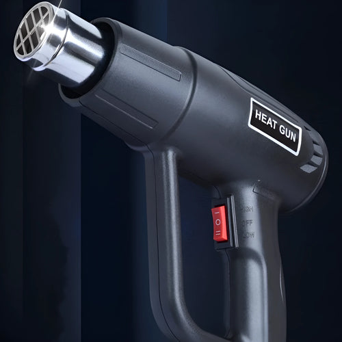 2000W industrial hot air gun with thermal insulation shell and grid air outlet.
