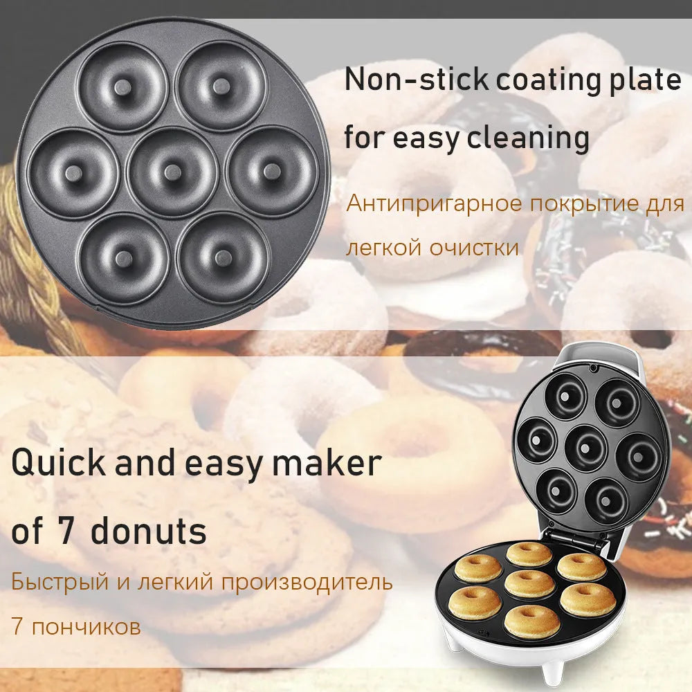 White home donut maker with 23cm caliber and mechanical control on a countertop