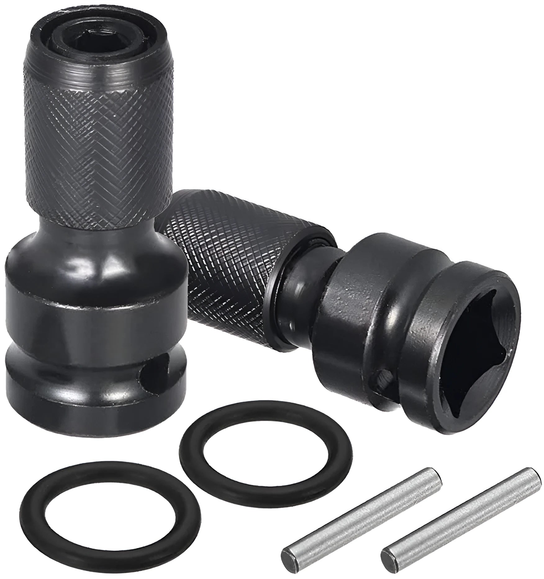 Scaling bit holder electric wrench attachment with telescopic sleeve and hexagonal handle