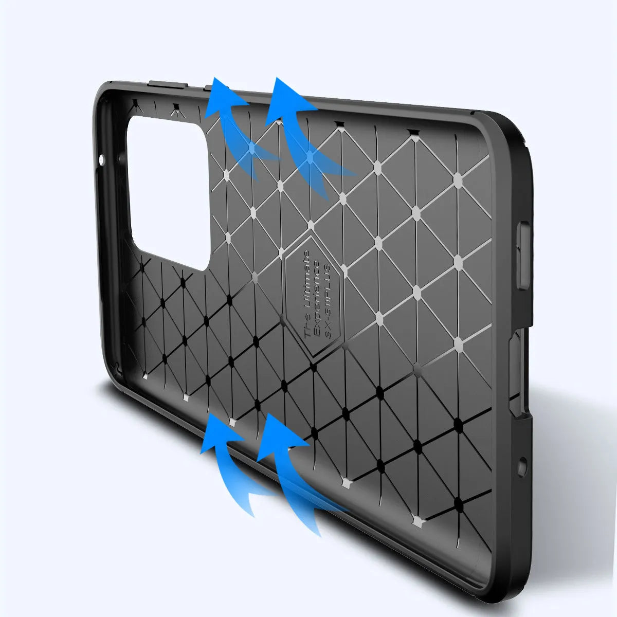 Beetle TPU back cover phone case for Samsung Galaxy in black, blue, and brown solid colours