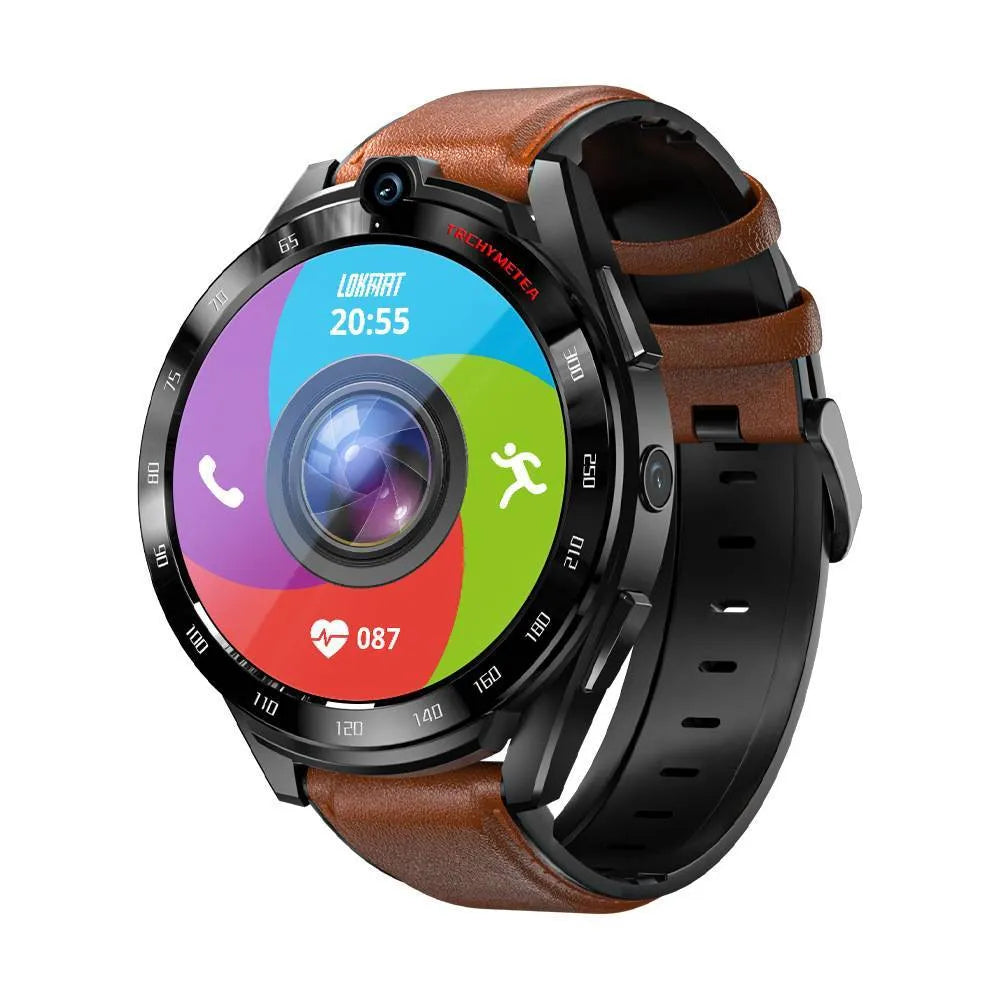 All Netcom Student Phone Smart Watch with 1.6 inch TFT screen and silicone strap showing the front camera