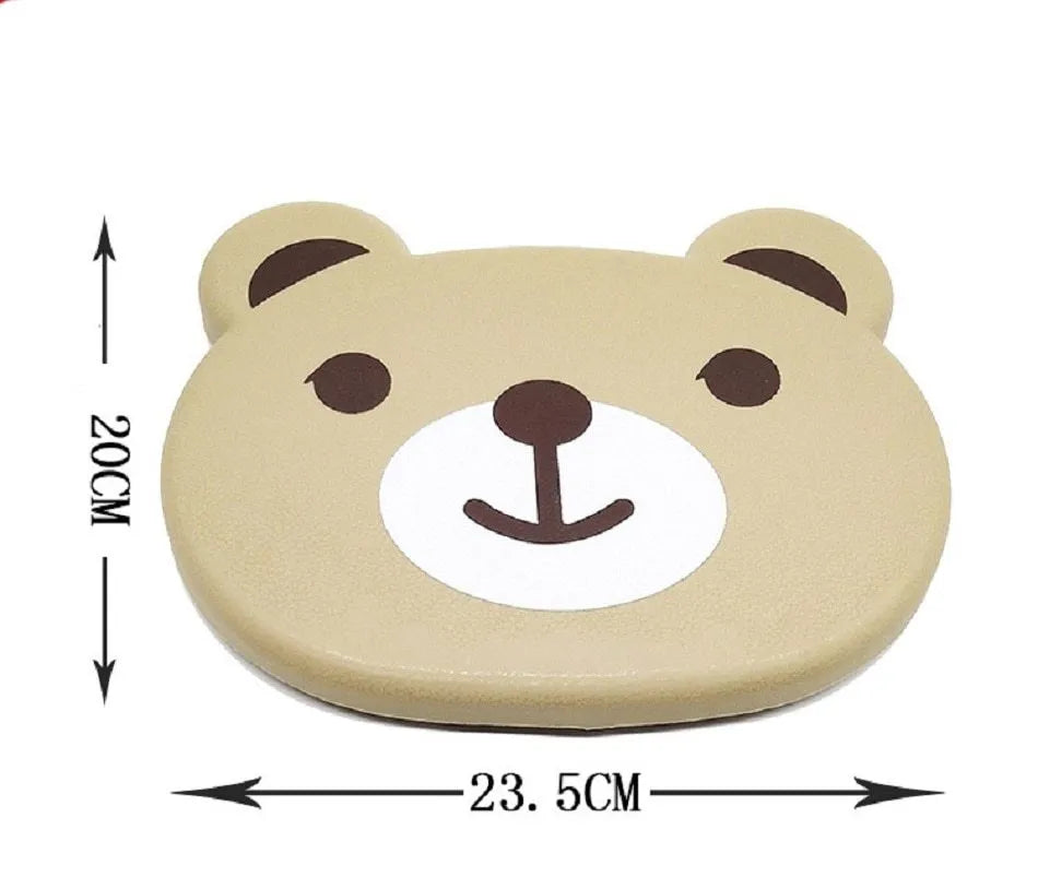 Children's car seat table tray in black, 20x23.5cm, with one-button switch and side hooks for rubbish