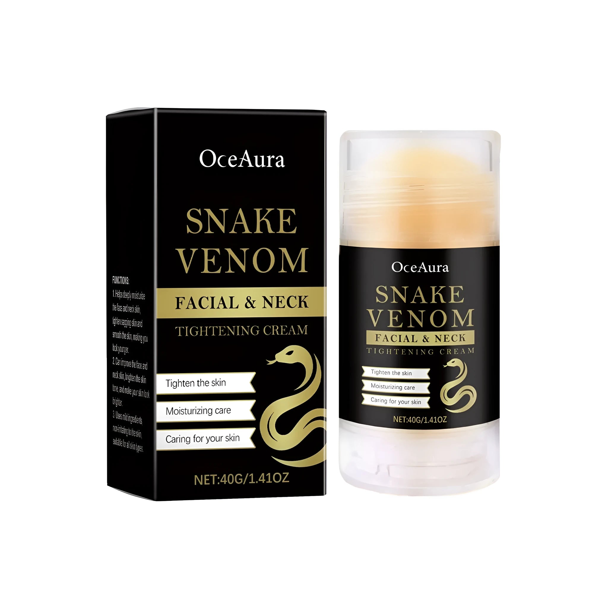 40g white nursing stick containing peptide and vitamin tightening cream for facial use.