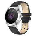 Women's multi-functional sports smartwatch with heart rate monitoring on wrist