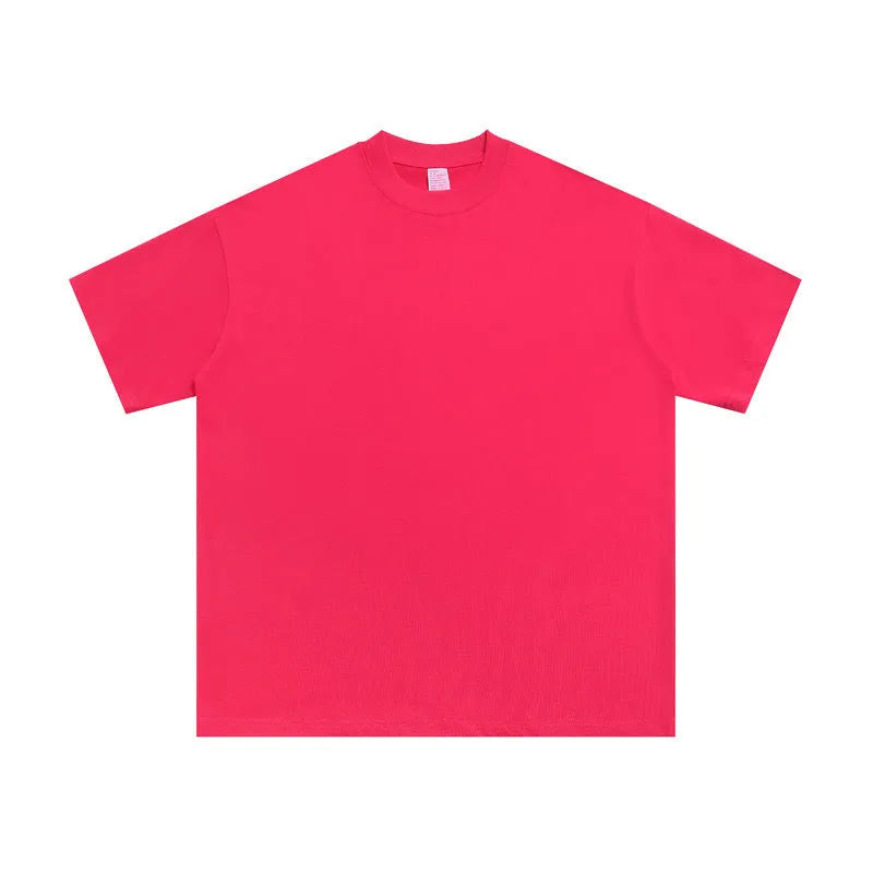 Men's loose pure cotton half sleeve pullover shirt in apricot colour