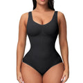 Seamless women's corset bodysuit shapewear in nylon fabric for waist and hip support