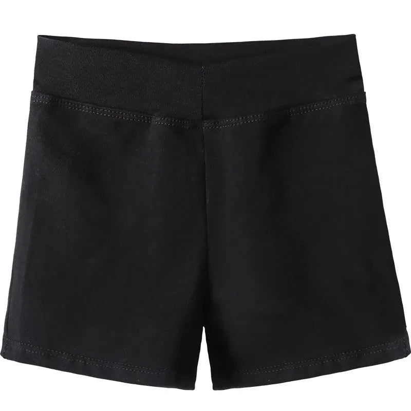 Black women's cotton dance pants for ballet practice and fitness exercise.