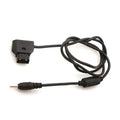 Black 0.9m pocket machine charger lead with DC 2.5x0.7mm connector
