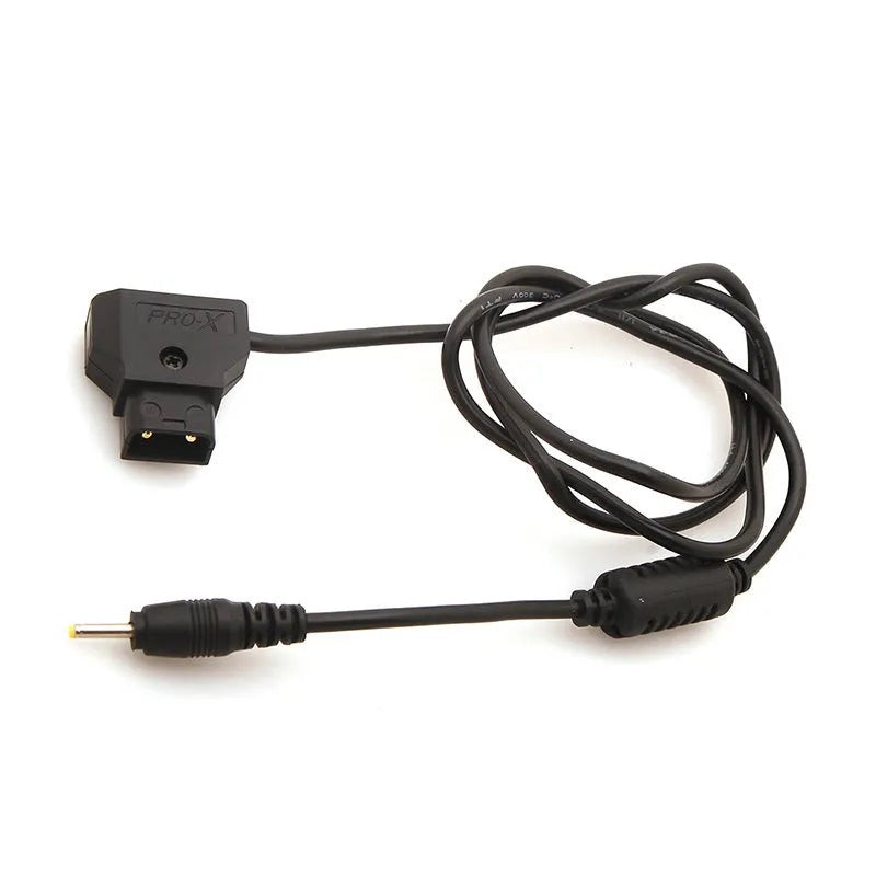 Black 0.9m pocket machine charger lead with DC 2.5x0.7mm connector