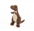 Dinosaur plush dog toy with squeaker, corn velvet outer and PP cotton filling, 25cm or 50cm
