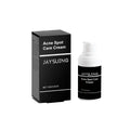 15g jar of hydrating acne cream with tea tree oil and aloe vera for facial blemish treatment