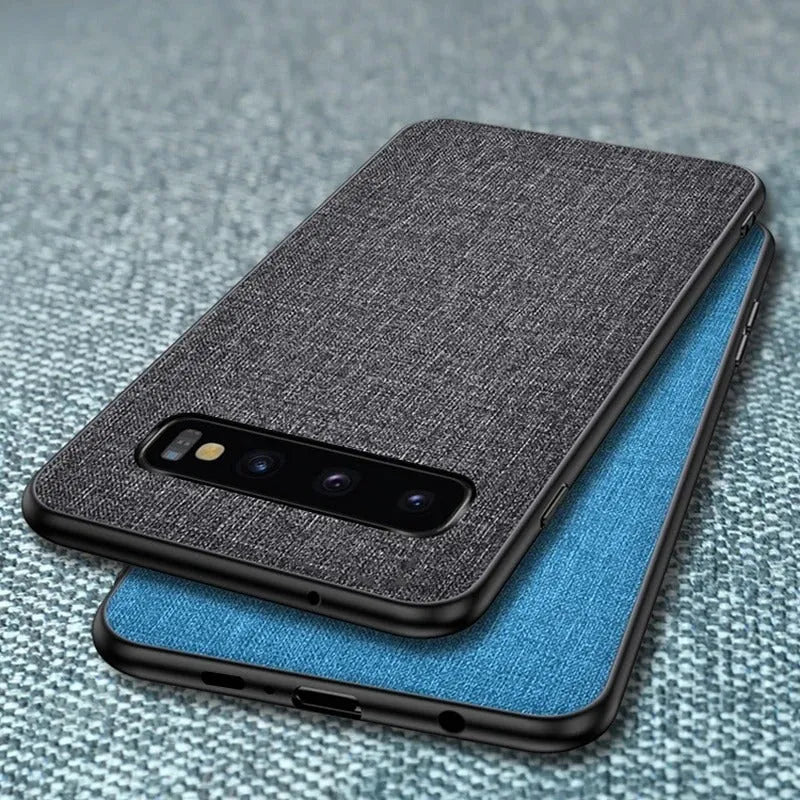 Canvas Samsung Galaxy phone case in six colours showing TPU and PC construction