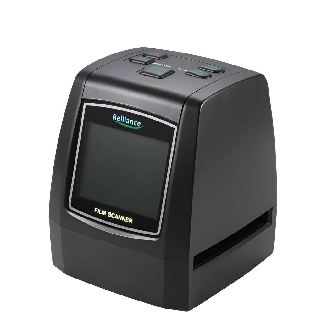 USB film negative scanner with LCD display for converting 35mm slides and film strips to digital images