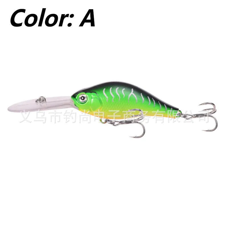 Little Fat Man deep diving mino fishing lure, 10.5cm long and 15g weight, shown in colour option A.