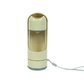 Portable plastic folding pet cup 350ml in Beige White for dog travel water