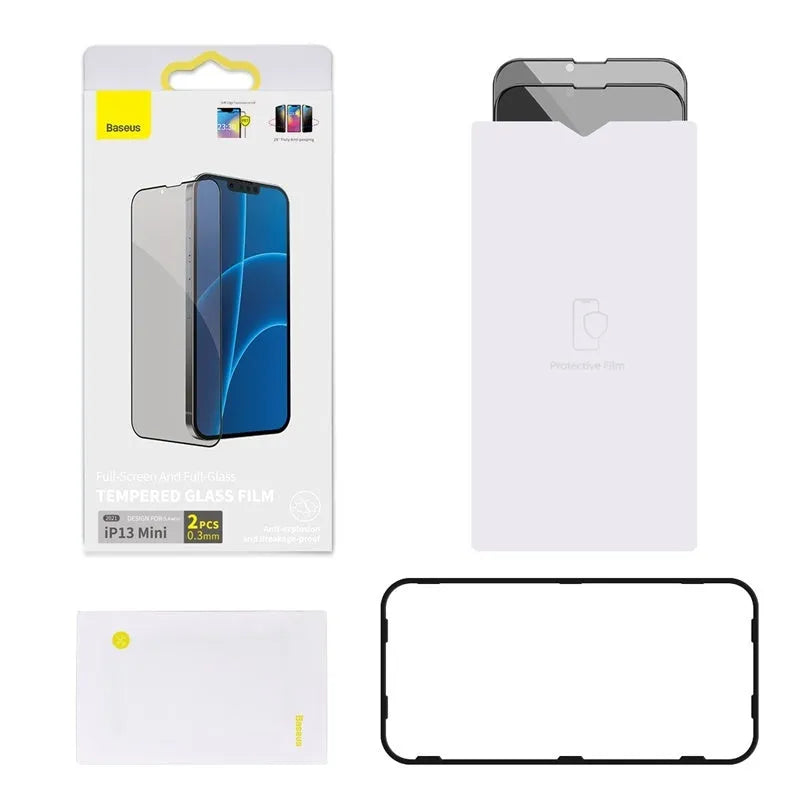 0.23mm non-broken edge curved privacy tempered film for iPhone 5.4 inch model